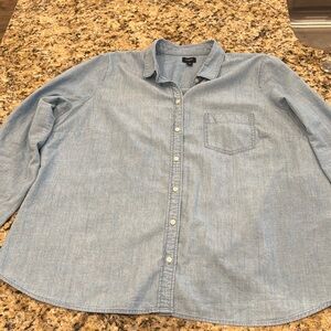 J Crew denim button down 3x
